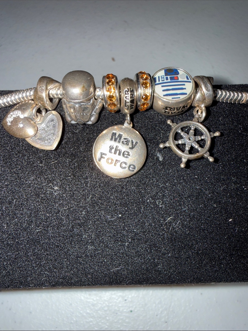 Star Wars Sterling Silver Charm Bracelet by Kay Jewelers